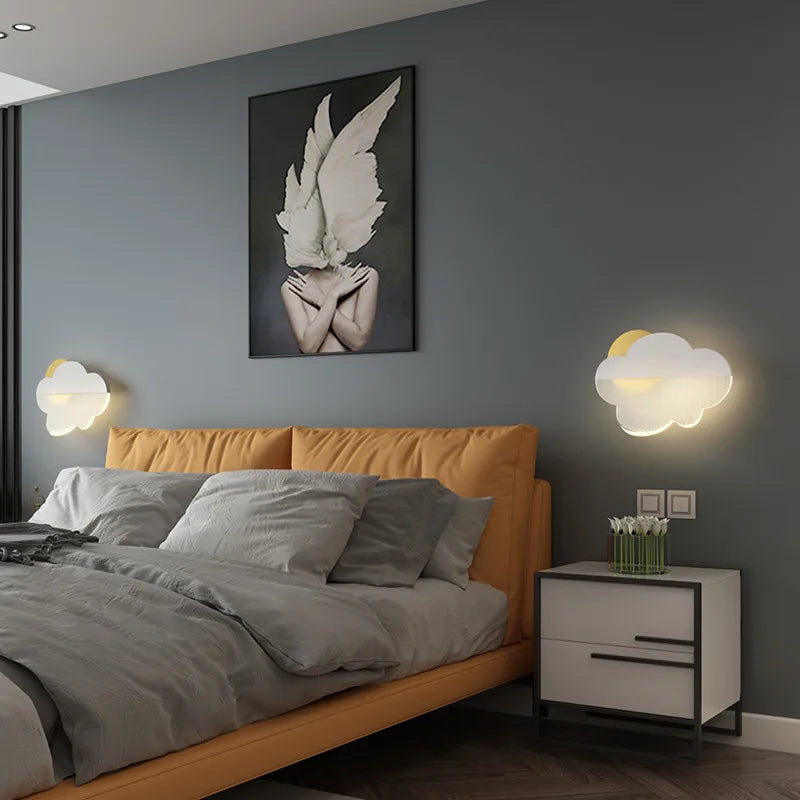 applique murale led en acrylique forme nuage pour chambre d'enfant - vue 5 sur 7