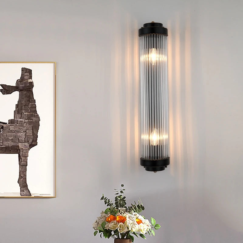 applique murale en cristal postmoderne avec lumières led - vue 6 sur 9