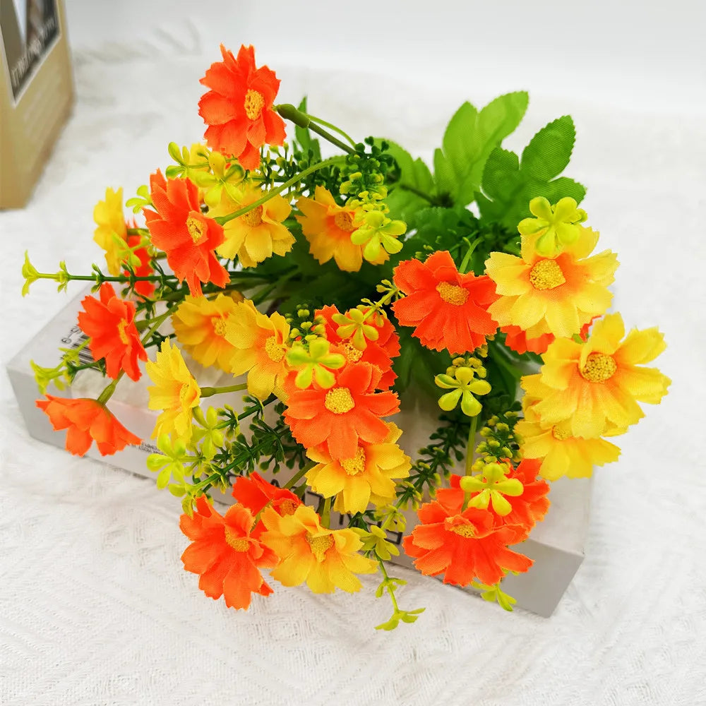 lot de fleurs artificielles résistantes aux uv pour décoration extérieure
