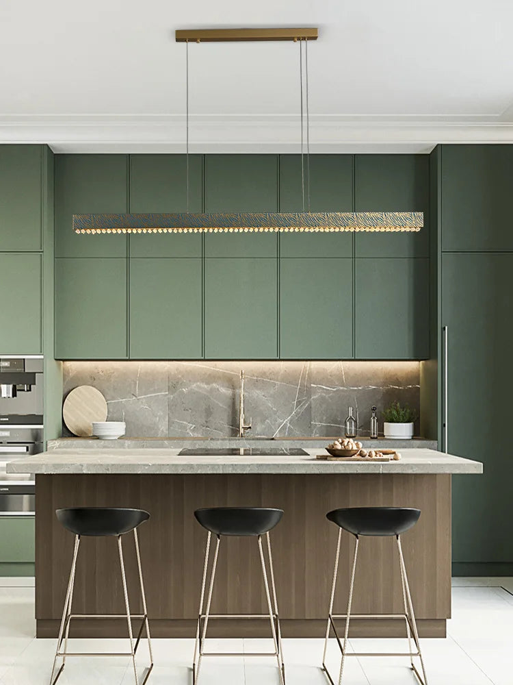 Kronleuchter aus Kristall und Kupfer mit dimmbarer LED im modernen Design - vue 3 sur 20