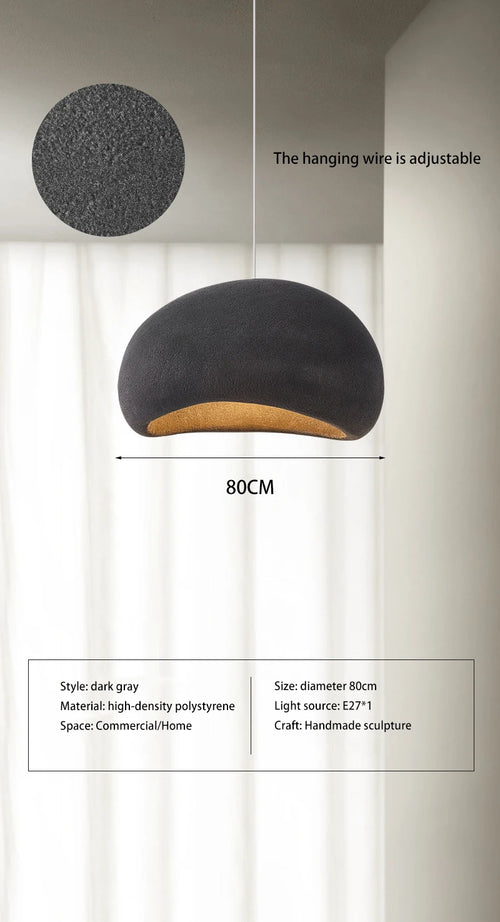 Farbige Pendelleuchte aus Polystyrol mit abgerundeten Formen im Design-Stil - vue 16 sur 18