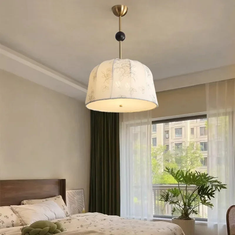 lampe d'étude en bois massif motif nanyang lustre rétro romantique - vue 3 sur 11