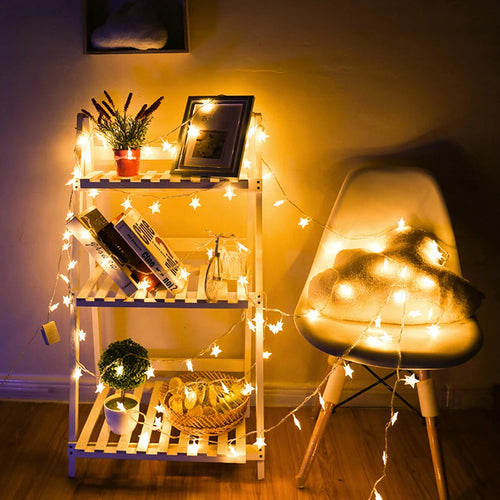 Lichterkette Stern für Außenbereich und Feste - vue 4 sur 12