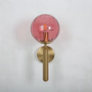 applique moderne nordique avec boule de verre led luminaria