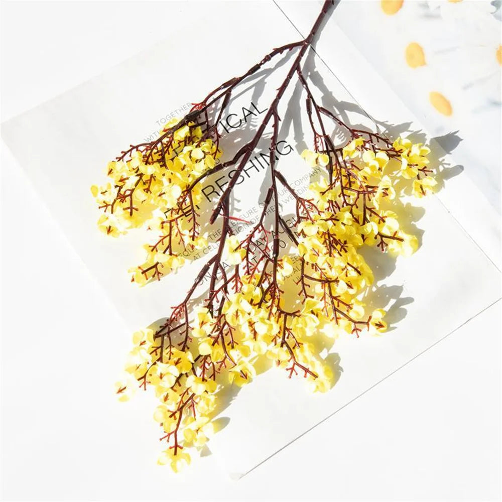 fleurs artificielles cerisier gypsophile décoration mariage vase DIY - vue 10 sur 14