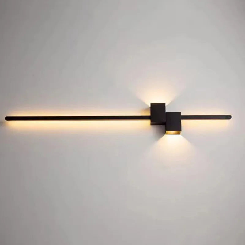 Applique murale led design nordique moderne luminaire décoratif monté en surface - vue 3 sur 12