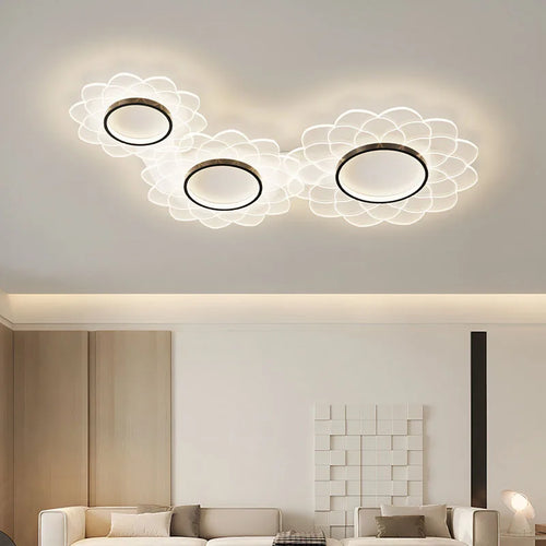 LED-Deckenleuchte Spot mit floralem Design aus Acryl für die Innendekoration - vue 3 sur 12