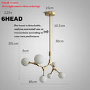 lustre nordique design en verre pour éclairage élégant