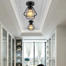 suspension industriel vintage abat-jour rétro loft lampe led maison