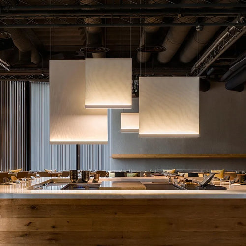 Suspension en tissu tricoté au design minimaliste moderne