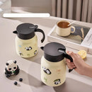 Théière isotherme panda acier inoxydable 1l grande capacité