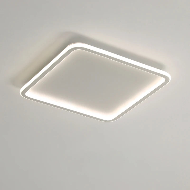 Ultraflache LED-Deckenleuchte mit quadratischem Panel für modernes Interieur - vue 6 sur 6