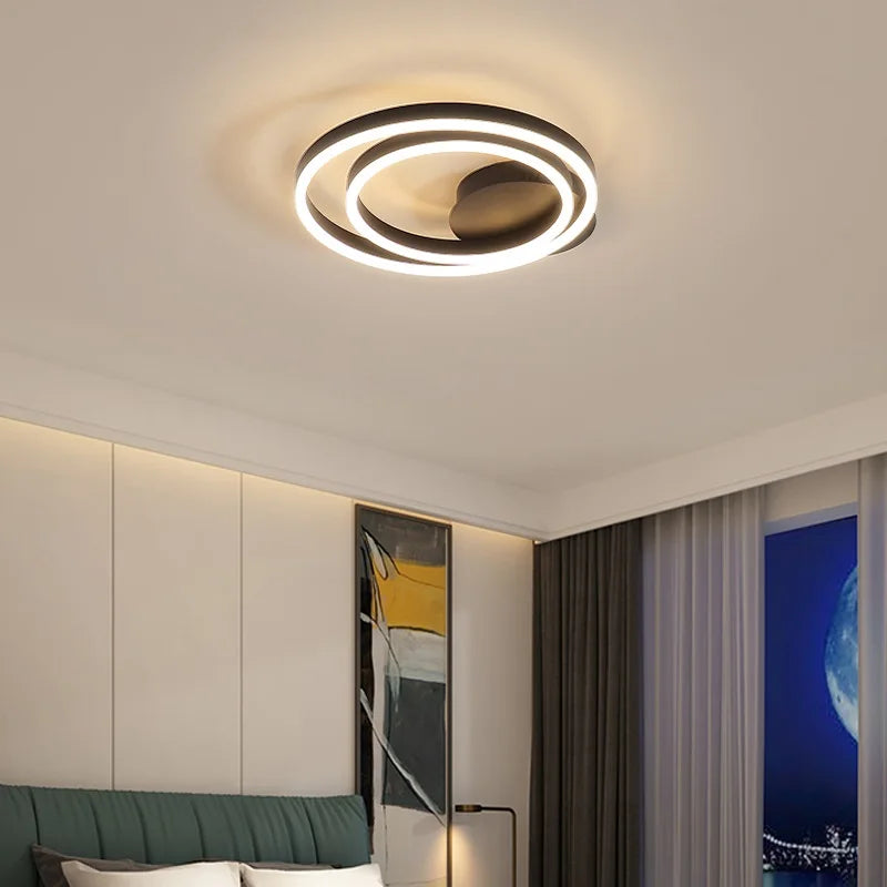plafonnier moderne nordique éclairage haut de gamme design épuré - vue 5 sur 10