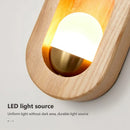 LED-Wandleuchte Holz Nordic Dekoratives Band für Zuhause