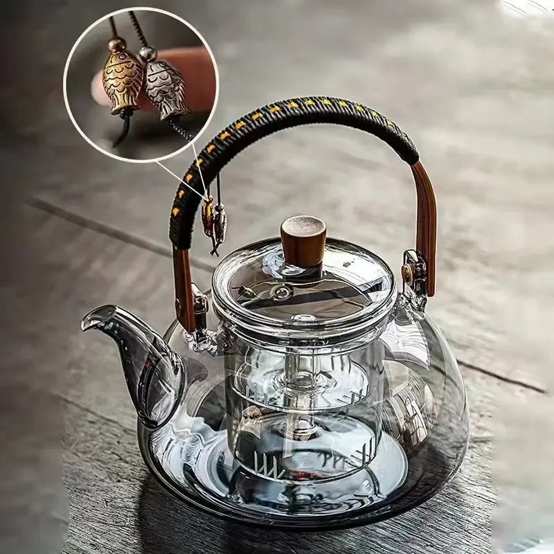 Bouilloire en verre 1l style moderne multifonction thé - vue 4 sur 6