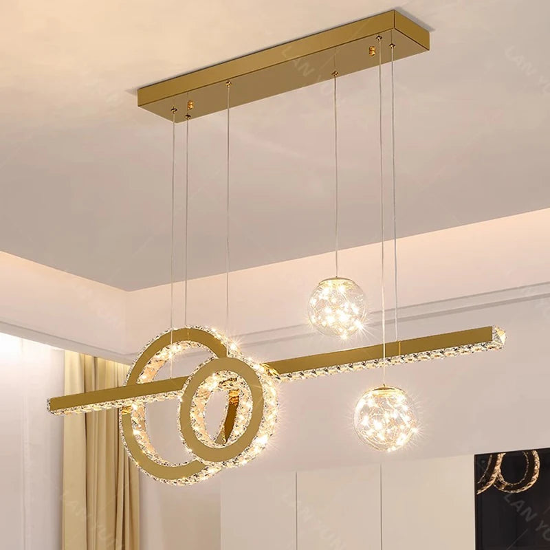 lampes de décoration modernes en cristal intelligent pour intérieur - vue 3 sur 6