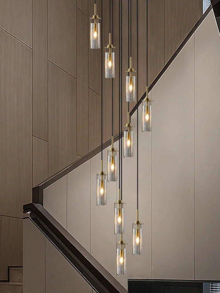 lustre en verre pour éclairage décoratif intérieur suspendu - vue 5 sur 15