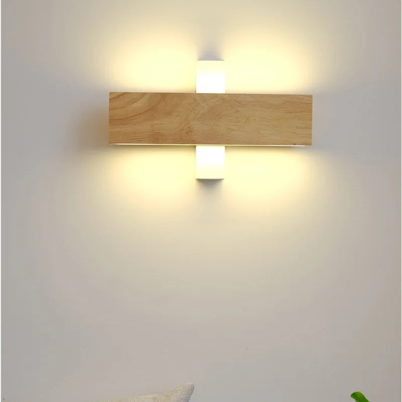 Applique murale LED rotative en bois - vue 5 sur 9