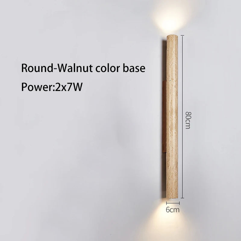 Applique murale longue Led en pierre - vue 7 sur 21