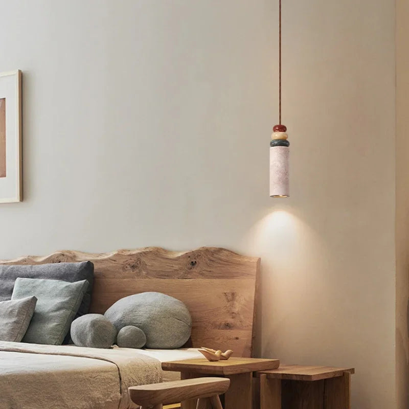 lustre moderne en pierre naturelle pour décoration intérieure - vue 3 sur 7