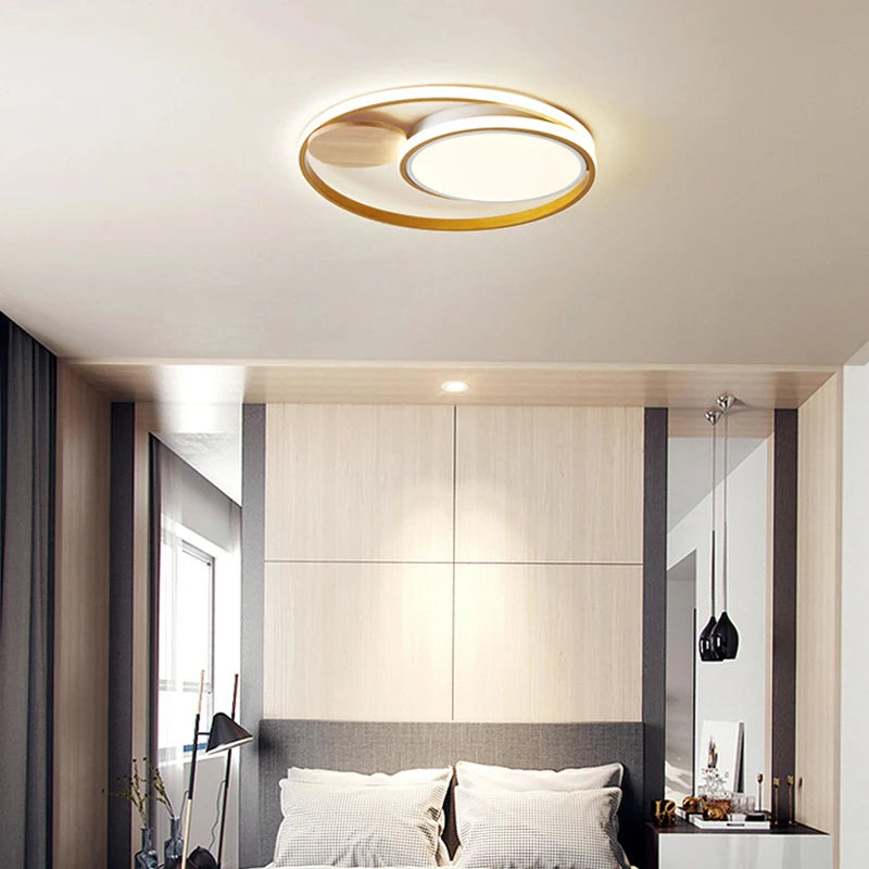 LED-Deckenleuchte nordisch schlicht kreativ 2 Stile warmes Ambiente - vue 5 sur 8