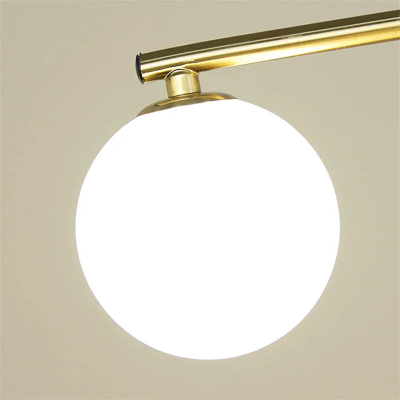 Minimalistischer Kronleuchter aus Glas im nordischen Stil für die Innendekoration - vue 6 sur 14