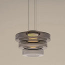 Minimalistischer italienischer Glas-Kronleuchter