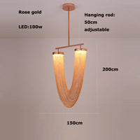 Design-Kronleuchter aus Aluminium LED neue Trend 2022