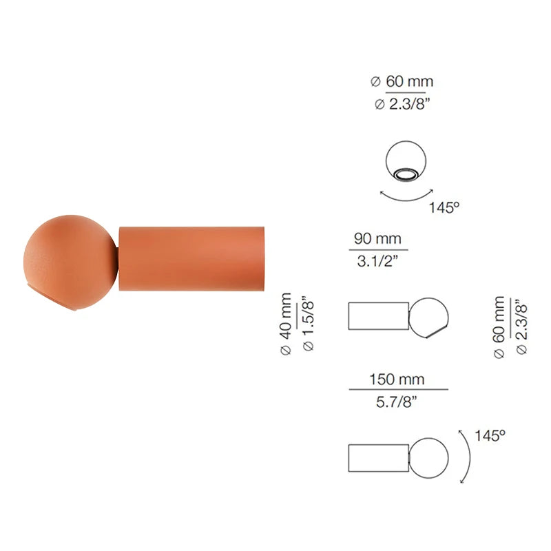 Moderne minimalistische Wandleuchte dekorativer Stil für Innenräume