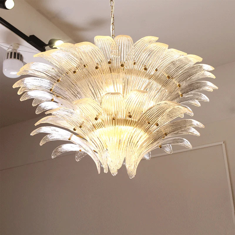 Lustre led moderne style européen avec décoration en cristal - vue 6 sur 9