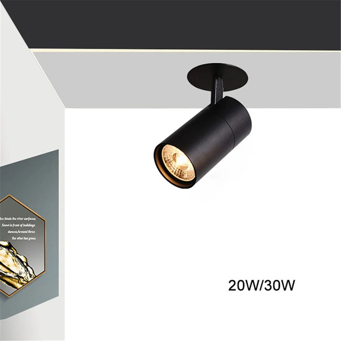 Spot led orientable cylindrique design - vue 10 sur 14