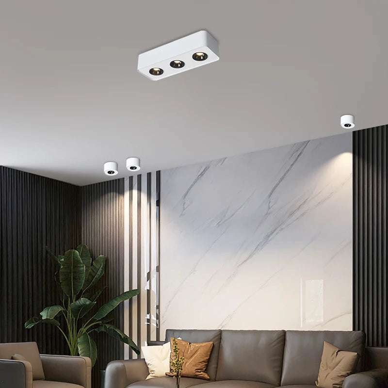 Smart Mijia Ultraflacher Vierfach-Spot COB LED-Deckenleuchte Quadratisch - vue 4 sur 16