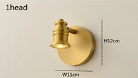 Vintage salle de bains miroir lumières LED vanité applique 2/4 têtes Bronze chambre maquillage miroir avant lampes hôtel maison éclairage intérieur