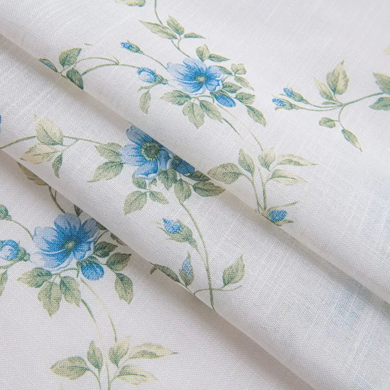 Rideau voile transparent motif floral style moderne salon