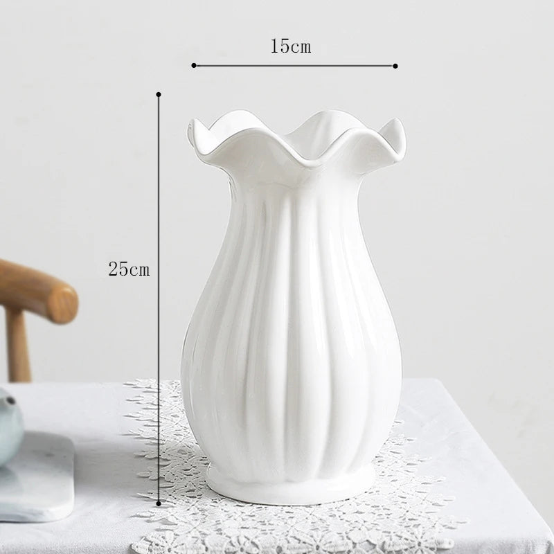 vase en céramique pour fleurs décoration intérieure et bureau - vue 15 sur 18