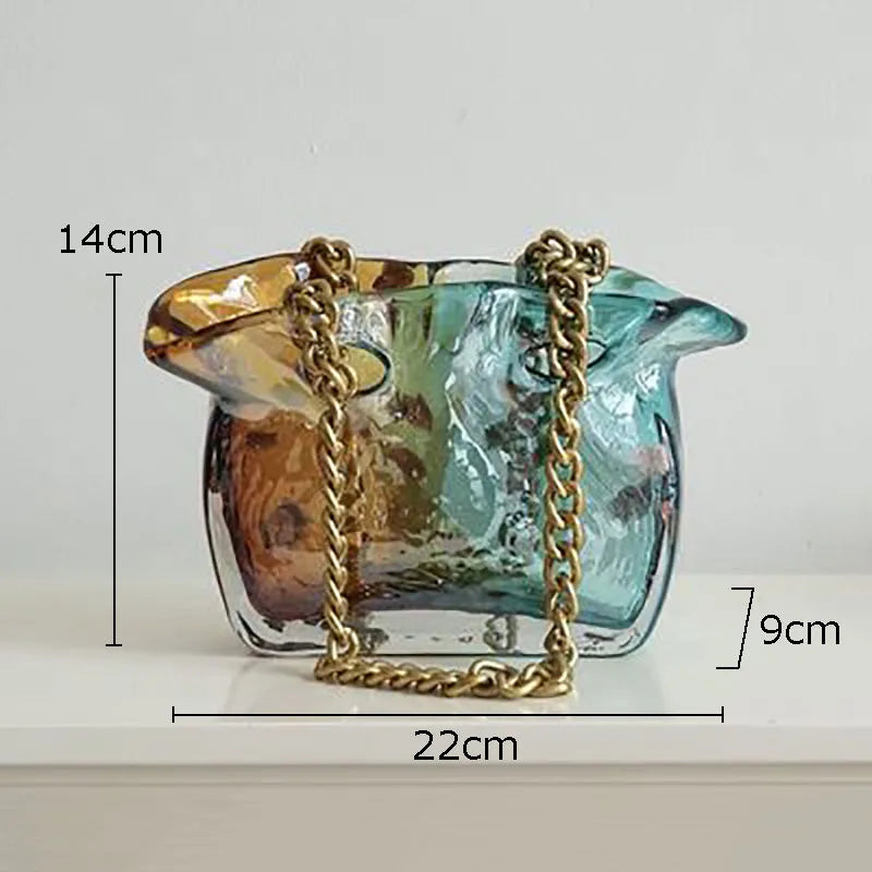 sac fourre-tout décoratif vase hydroponique pour fleurs modernes - vue 9 sur 10