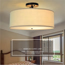 lustre led fer forgé usa semi-suspendu