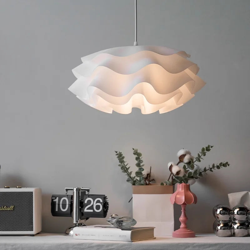 lustre nordique à fleurs pour éclairage intérieur décoratif - vue 4 sur 8