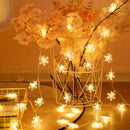 guirlande lumineuse led avec télécommande pour décoration festive extérieure