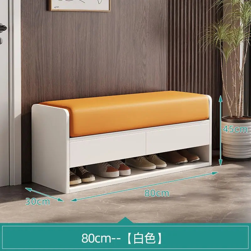 tabouret à langer nordique en bois avec rangement intégré - vue 14 sur 14