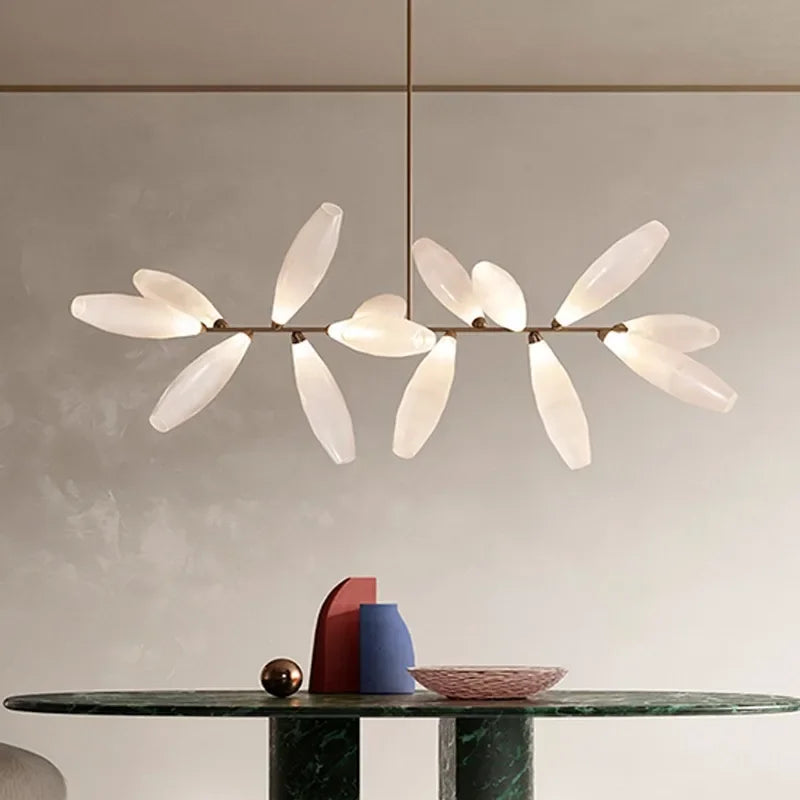 lustre de luxe gem branch verre minimaliste nordique intérieur