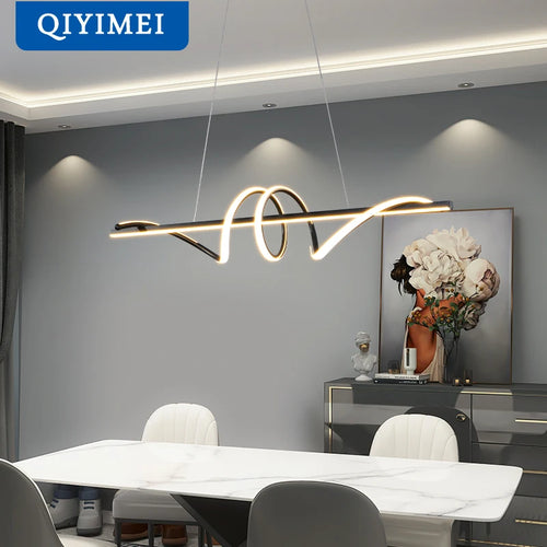 lampe led suspendue design moderne minimaliste décorative d'intérieur