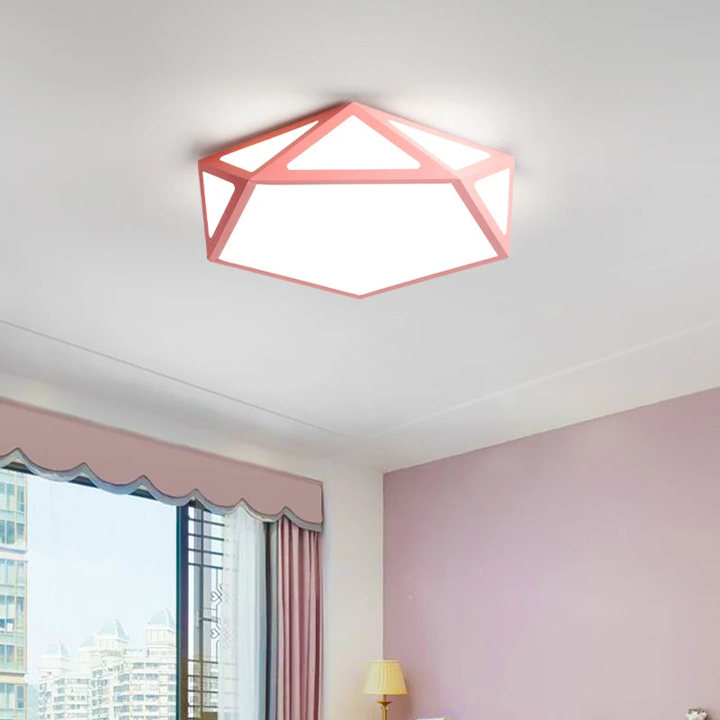 plafonnier led ultra-mince moderne géométrique simple et créatif - vue 4 sur 18