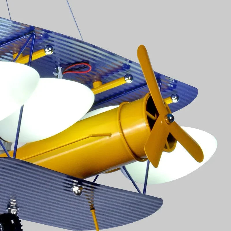 Moderne LED-Deckenleuchte in Flugzeugform für das Kinderzimmer - vue 4 sur 7