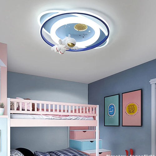 Kreativer LED-Kronleuchter mit drei Köpfen für Kinder - vue 5 sur 14