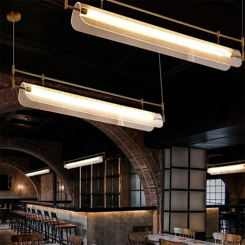 suspension minimalistes italiennes en acrylique led modernes