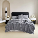 plaid épais doux style uni pour lit cocooning