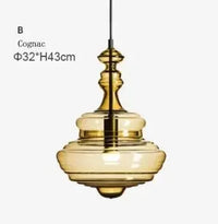 lustre nordique en verre pour un éclairage décoratif élégant