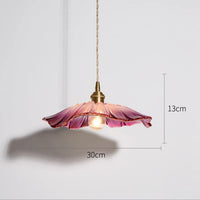 lustre moderne en verre avec design floral pour décoration intérieure