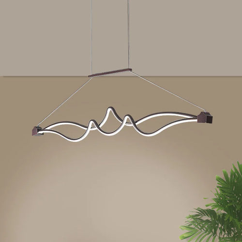 Einfache und moderne Pendelleuchte aus Aluminium für Innenbeleuchtung - vue 2 sur 7